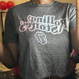 Rolling stone crop top